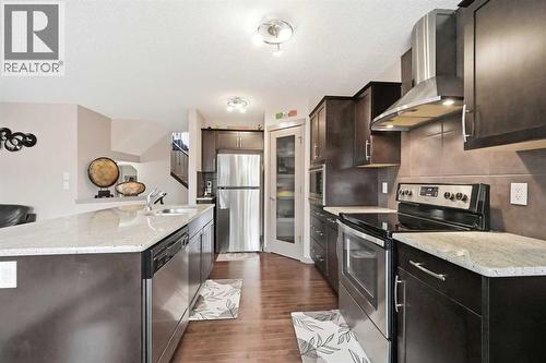 28 Skyview Shores Terrace Ne, Calgary, AB - Indoor Photo Showing Kitchen With Stainless Steel Kitchen With Upgraded Kitchen