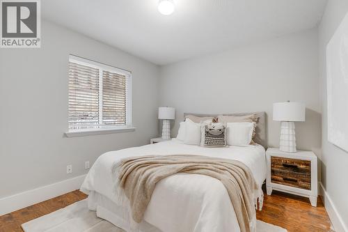 Well-sized secondary bedroom with closet. - 2034 Horizon Drive, West Kelowna, BC - Indoor Photo Showing Bedroom