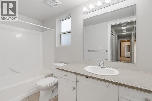 Full bathroom serving the lower-level suite. - 2034 Horizon Drive, West Kelowna, BC - Indoor Photo Showing Bathroom