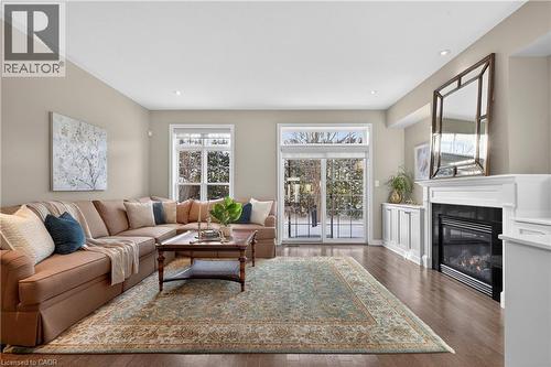 27 Black Walnut Crescent, Ancaster, ON - Indoor Photo Showing Living Room With Fireplace