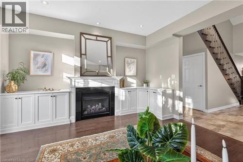 27 Black Walnut Crescent, Ancaster, ON - Indoor Photo Showing Living Room With Fireplace