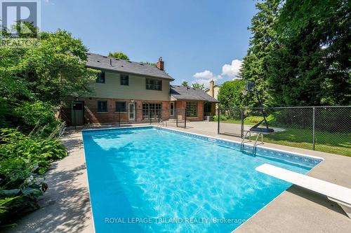 90 Georgia Road, London North (North Q), ON - Outdoor With In Ground Pool With Deck Patio Veranda With Backyard With Exterior