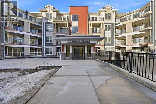 2119, 15 Skyview Point Crescent Ne, Calgary, AB - Outdoor With Balcony With Facade