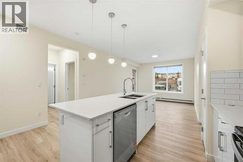 2119, 15 Skyview Point Crescent Ne, Calgary, AB - Indoor Photo Showing Kitchen With Double Sink With Upgraded Kitchen