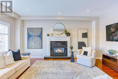 52 Biggs Avenue, Hamilton, ON - Indoor Photo Showing Living Room With Fireplace