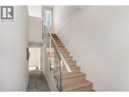 Stairs to roof top deck - 3719 Woodsdale Road Unit# 17, Lake Country, BC - Indoor Photo Showing Other Room