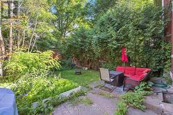 Partially fenced private backyard - 