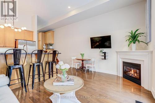 59 Halsey Avenue, Toronto, ON - Indoor Photo Showing Living Room With Fireplace