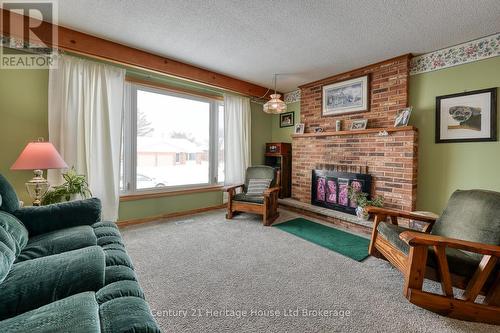 249 Macdonald Drive, Woodstock (Woodstock - North), ON - Indoor Photo Showing Living Room With Fireplace