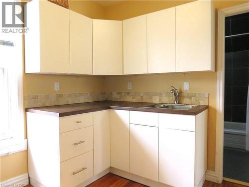 29 Oxford Street, Hamilton, ON - Indoor Photo Showing Kitchen With Double Sink