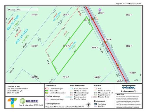 Drawing (sketch) - Ch. De L'Aéroport, Thetford Mines, QC 