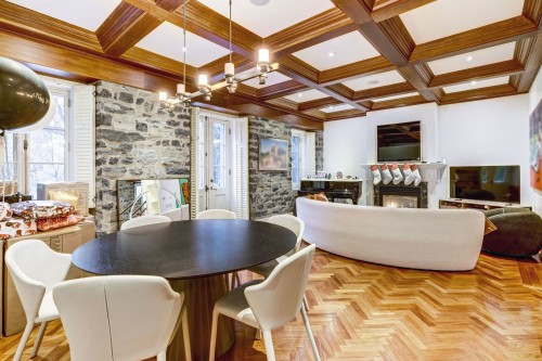 Salle à manger - 3078 Rue Jean-Girard, Montréal (Ville-Marie), QC - Indoor Photo Showing Other Room With Fireplace