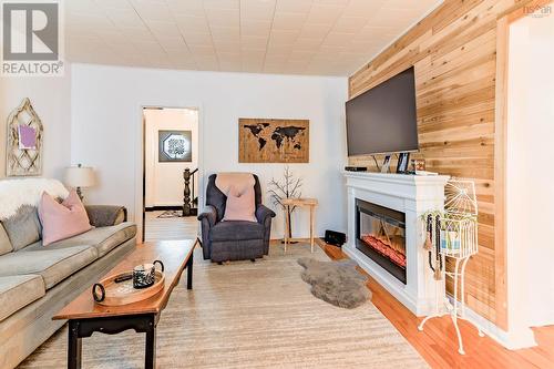 201 Main Street, Kentville, NS - Indoor Photo Showing Living Room With Fireplace