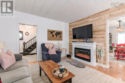 201 Main Street, Kentville, NS - Indoor Photo Showing Living Room With Fireplace