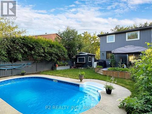 411 Rosedale Drive, Whitby, ON - Outdoor With In Ground Pool With Backyard