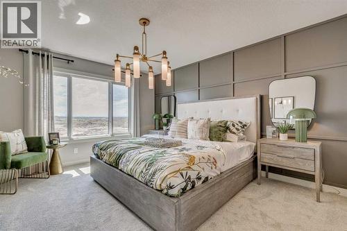 55 Bridgeport Circle, Chestermere, AB - Indoor Photo Showing Bedroom