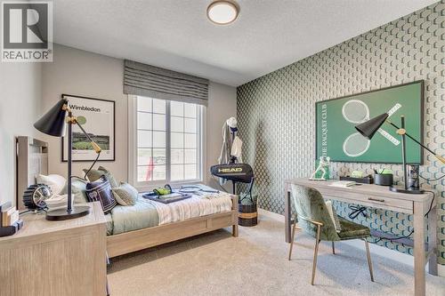 55 Bridgeport Circle, Chestermere, AB - Indoor Photo Showing Bedroom