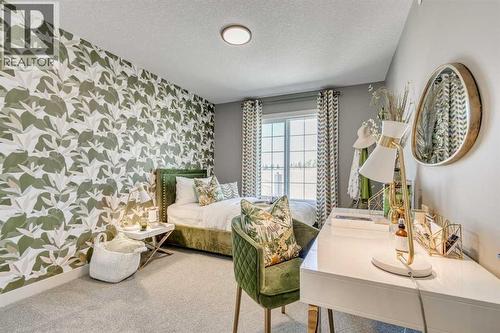 55 Bridgeport Circle, Chestermere, AB - Indoor Photo Showing Bedroom