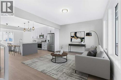 1905 Mccaskill Drive, Crossfield, AB - Indoor Photo Showing Living Room
