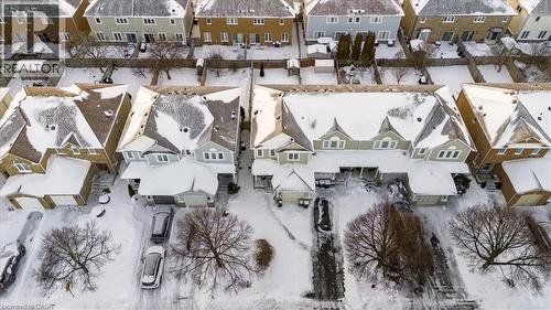 Snowy aerial view featuring a residential view - 25 Meadowvale Drive Unit# 3, Fonthill, ON - Outdoor With View