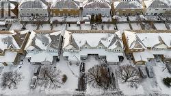 Snowy aerial view with a residential view - 