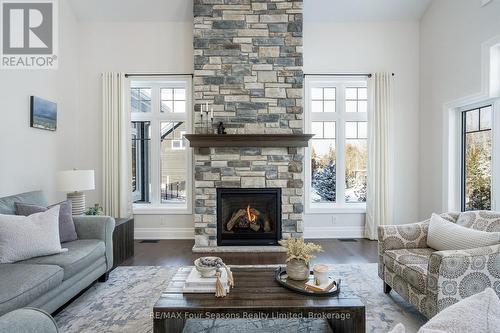 128 Timber Lane, Blue Mountains, ON - Indoor Photo Showing Living Room With Fireplace