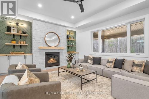 235 Michael'S Way, Prince Edward County (Ameliasburg Ward), ON - Indoor Photo Showing Living Room With Fireplace