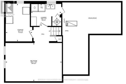 Basement floor plan - 1601 Rocklands Road, Peterborough (Monaghan Ward 2), ON - Other