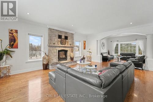 2500 Lookout Drive, Ottawa, ON - Indoor Photo Showing Living Room With Fireplace