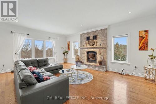 2500 Lookout Drive, Ottawa, ON - Indoor Photo Showing Living Room With Fireplace