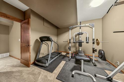 2596 Ledgerock Ridge, Invermere, BC - Indoor Photo Showing Gym Room