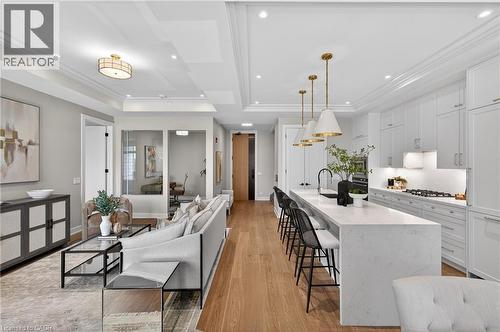 123 Maurice Drive Unit# 401, Oakville, ON - Indoor Photo Showing Kitchen With Upgraded Kitchen