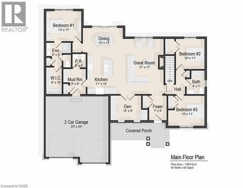 View of floor plan / room layout - 16 Abingdon Road Unit# 7, Caistor Centre, ON 