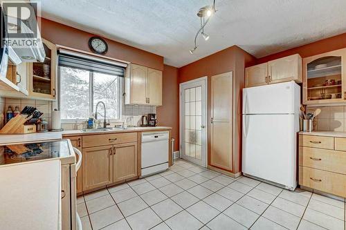 1455 Russell Road Ne, Calgary, AB - Indoor Photo Showing Kitchen With Double Sink