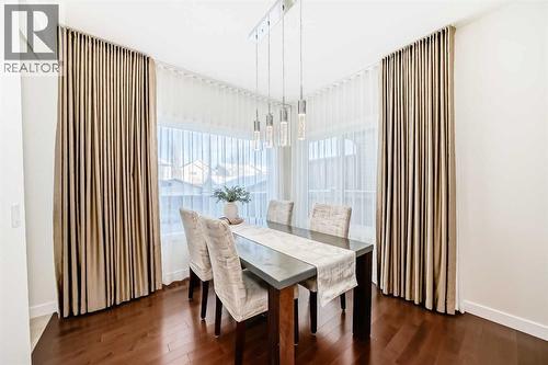 105 Elgin Meadows Circle Se, Calgary, AB - Indoor Photo Showing Dining Room