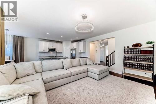 105 Elgin Meadows Circle Se, Calgary, AB - Indoor Photo Showing Living Room