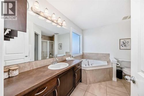 105 Elgin Meadows Circle Se, Calgary, AB - Indoor Photo Showing Bathroom