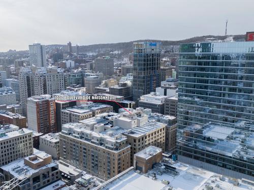 Aerial photo - 506-1000 Boul. De Maisonneuve O., Montréal (Ville-Marie), QC - Outdoor With View