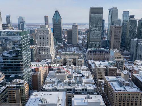 Aerial photo - 506-1000 Boul. De Maisonneuve O., Montréal (Ville-Marie), QC - Outdoor With View