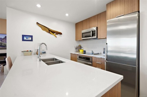 711-728 Yates St, Victoria, BC - Indoor Photo Showing Kitchen With Double Sink With Upgraded Kitchen
