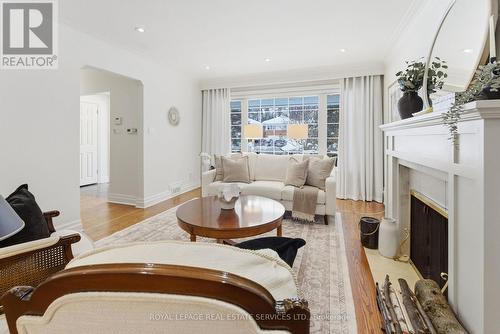 17 Elstree Road, Toronto, ON - Indoor Photo Showing Living Room With Fireplace