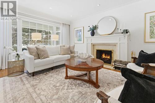 17 Elstree Road, Toronto, ON - Indoor Photo Showing Living Room With Fireplace
