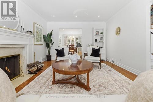 17 Elstree Road, Toronto, ON - Indoor Photo Showing Living Room With Fireplace