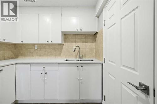 116 Falsby Road Ne, Calgary, AB - Indoor Photo Showing Kitchen With Double Sink