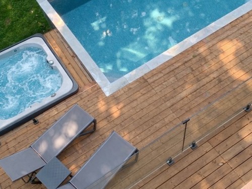 Pool - 19 Av. Léonie, Saint-Sauveur, QC - Outdoor With Deck Patio Veranda