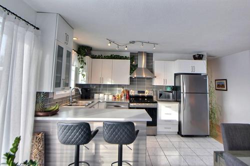 Kitchen - 40 Rue De L'Aqueduc, Saint-Félix-De-Dalquier, QC - Indoor Photo Showing Kitchen With Double Sink