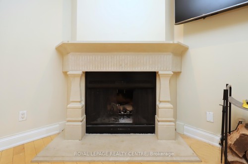 16-1021 Cedarglen Gate, Mississauga, ON - Indoor Photo Showing Living Room With Fireplace