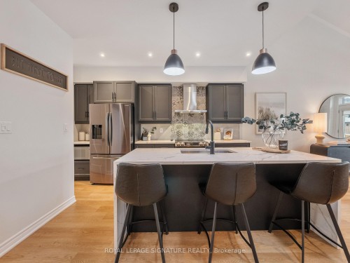 36 Welch Lane, Hamilton, ON - Indoor Photo Showing Kitchen With Stainless Steel Kitchen With Double Sink With Upgraded Kitchen
