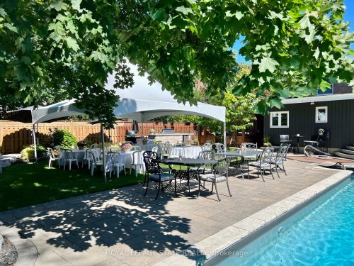 29 Woodside Drive, Hamilton, ON - Outdoor With In Ground Pool With Deck Patio Veranda