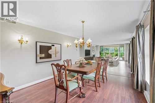 Virtually Staged - 20 Berkley Road Unit# 702, Cambridge, ON - Indoor Photo Showing Dining Room